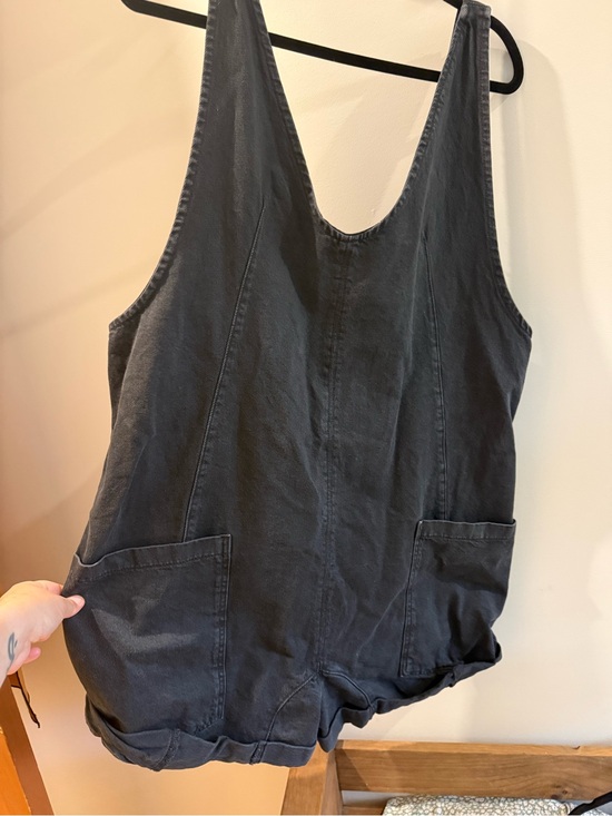 We The Free Pants - We The Free Dark Gray Scoop Neck Sleeveless Romper